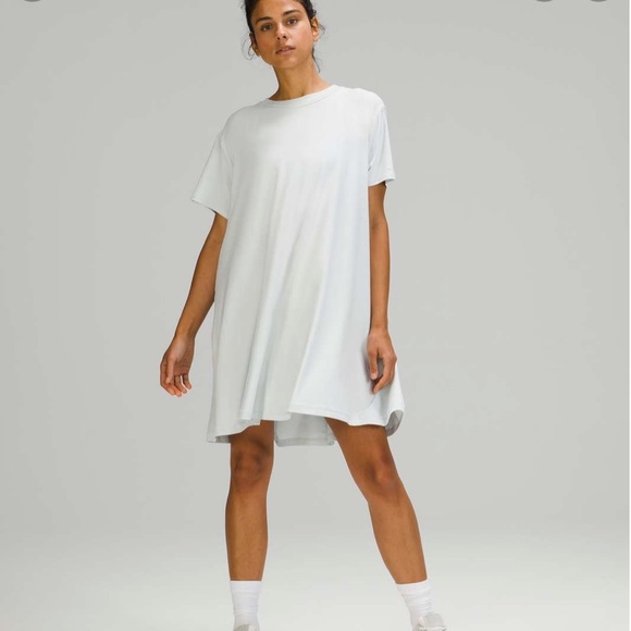 lululemon athletica Dresses & Skirts - BNWT Lululemon All Yours Tee Dress Size 0 (Ocean Breeze)